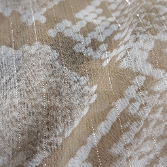 Dana Buchman tan snakeskin blouse with cami - Picture 6 of 6